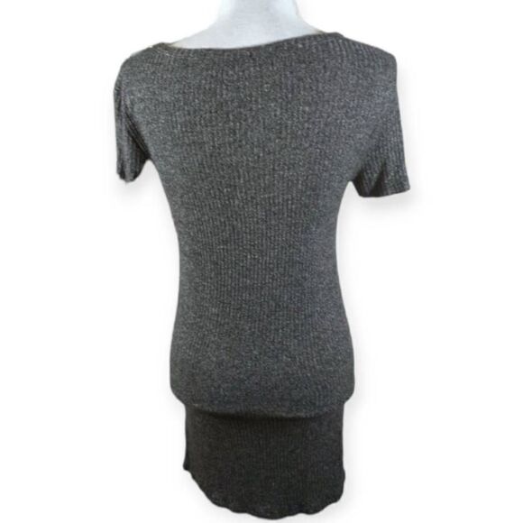 BRANDY MELVILLE BLACK & WHITE MARBLED DRESS SZ.OS EUC. - Picture 4 of 6